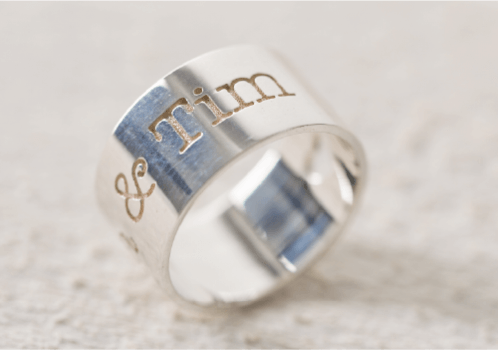 personalized rings, text ring, name rings